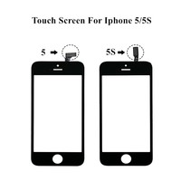 Ekran dotykowy Digitizer dla iPhone 5 5s 7 6 plus 6S 8 ekran dotykowy przedni Panel dotykowy szklany obiektyw dla Iphone 8P akcesoria do telefonów 3